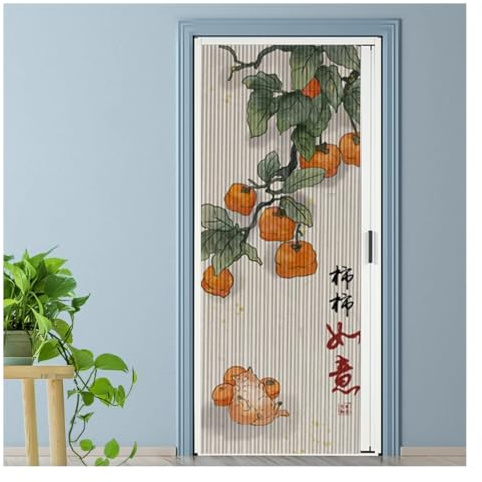 Porte accordéon pliante à cadre en aluminium avec serrure, rétractable