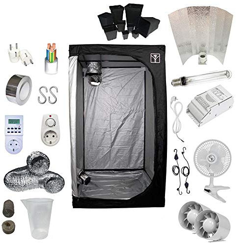 Kit de culture intérieure 600 W SHP Stucco Armoire 120 x 120 x 200 Ballast ETI 1