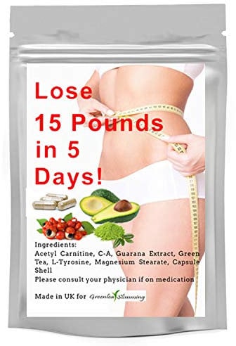 Greenleaf Slimming Diet Pills - Weight Loss Capsules for Men and Woman - Lose 15LBS in 5 Days Premium Slimming Pills Green Tea Extract Diet Pills