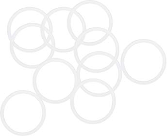 sourcing map Silicone Joints Toriques 19mm OD 16mm ID 1.5mm Largeur VMQ Joint Étanchéité pour Compresseur Valves Tuyau Réparation Blanc Paquet de 10