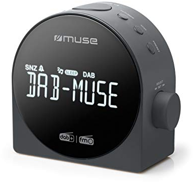 MUSE M-185CDB schwarz Uhrenradio DAB+ DUAL-Alarm Radiowecker digital