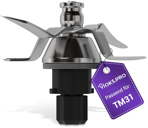 Viоks.pro Thermomix Messer TM31 Ersatz für Vorwerk Thermomix TM31 Messer - Küchenmaschine TM31 Zubehör Thermomix Vorwerk aus Edelstahl SUS420 - Thermomix Zubehör TM31 & Thermomix TM31 Ersatzteile