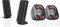 Hama Multimedia Lautsprecher E 80 schwarz & PC Lautsprecher Sonic Mobil 183 schwarz/rot