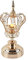 SYFUNLV Krone Kristall Kerzenständer,Kristall Kerzenständer, Kerzenhalter für Esstisch,Kerzenhalter Ornament für Zuhause Hotel Bar Dekoration für Hochzeit Esstisch Badezimmer Tischdeko (11.5 x 29 cm)