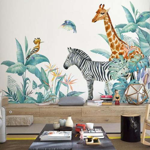 Wanddeko Wohnzimmer Vintage Wand Deko - Modern Wandsticker Waldtiere Wandtattoo Mädchen Traumfänger mit Federn Groß Wandaufkleber Schlafzimmer 0209