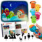 Nene Toys Livre de Contes de Noël Interactif avec Projecteur & Marionnettes d’Ombres - Histoires Magiques & Kit de Théâtre pour Enfants 3+ Ans - 5 Langues - Idéal pour Le Coucher