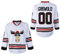 Clark #00 Griswold Herren Movie Hockey Jersey X-Mas Christmas Vacation White Stitched S-4XL, Weiss/opulenter Garten, Klein