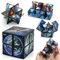 Ainiv 2 in 1 Magic Cube, Sternenklarer Himmel Zauberwürfel Infinity, Stressabbau Spielzeug, Puzzle Zauberwürfel Cubes, 3D Puzzle Würfel Geschenkideen Anti Stress Würfel IQ Puzzle für Kinder Erwachsene