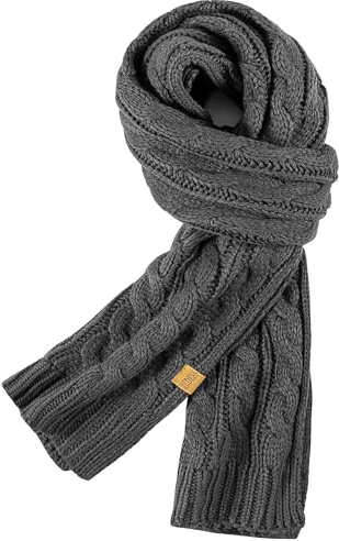 REDESS Women's Big Knit Scarf Winter Warm Long Wrap Cashmere Wool Thick Winter Large Chunky Scarf for Women