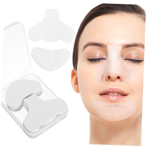 BIUDECO 200Pcs T-Zone Film Paper Soft Cotton Pore Strips for Nose and Chin Deep Cleansing Blackhead Removal Easy Application Face Care