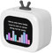 Altavoz Bluetooth portátil con pantalla, pequeño altavoz inteligente estéreo mini LCD con pantalla, subwoofer lindo