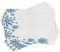 Lunarable Schneeflocke Tischsets 4er Set, Schnee inspiriert Abstrakte Eiskönigin Jahreszeit Rahmen Muster Weihnachtsfeier, Waschbare Stoff Platzsets für Esszimmer Küche Tischdekoration, Blau Weiß