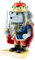 Clever Creations - Rundlicher Nussknacker - niedliches Winter-Design - 100% Holz - 01 - Mausekönig