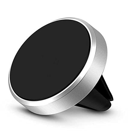 OcioDual Soporte Magnetico para Rejilla de Coche con Iman Potente Telefono GPS Plata