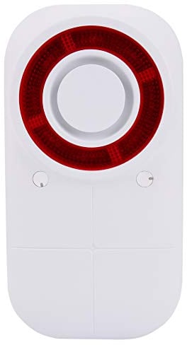 Olympia 6115 Sirene, kabellos, für den Außenbereich, 105 dB, IP54, Rot, Weiß, 420 g