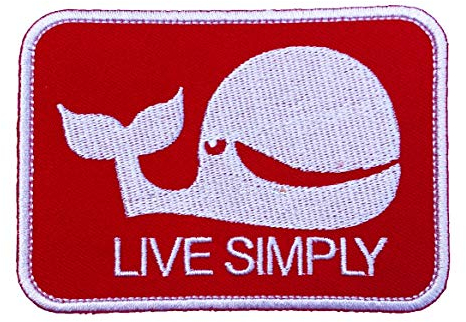 Aufnäher zum Aufbügeln, Motiv: Live Simply Patch The Expendables Whale