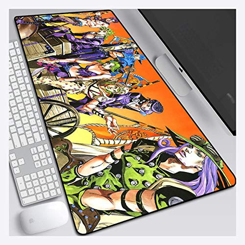 Mauspad JoJo's Bizarre Adventure 900X400mm Mauspad, Speed ​​Gaming Mauspad, Extended XXL große Mausmatte mit 3mm starker Basis, für Notebooks, PC, C