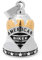 Edelstahl Bikerbell Tiger Löwe Totenkopf Drache Kreuz Maske Lucky 13 Live to Ride Motorrad silber gold Glücksglocke Geschenk Motorradschmuck Glücksbringer (American Biker (gold & silber))
