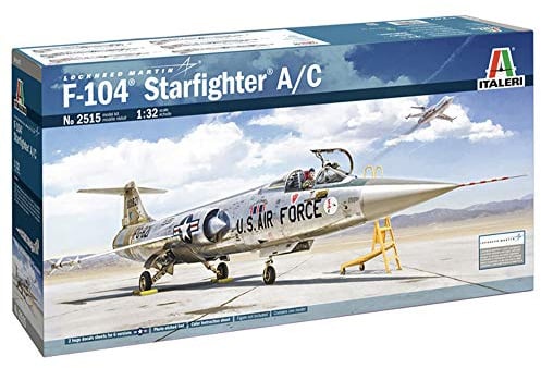 Italeri 1:32 F-104 A/C Starfighter, Modellbau, Bausatz, Standmodellbau, Basteln, Hobby, Kleben, Plastikbausatz, detailgetreu