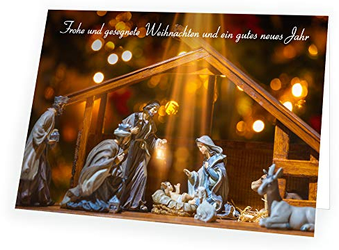 Seelenzauber Weihnachtskarte Heilige Familie mit passendem Umschlag 1x Karte 1x Umschlag