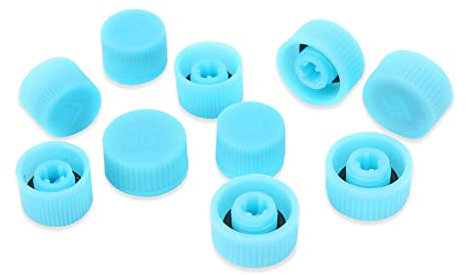 Yctze 10 x Bouchon de Valve de climatisation avec Bague d'étanchéité côté Haut/Bas Service de climatisation Couvercle Anti-poussière