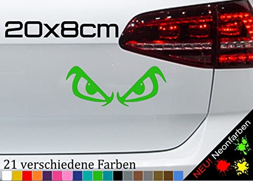 Böser Blick Augen Evil Eyes Aufkleber I see You Sticker Tuning JDM Decal 20x8cm in 21 Farben