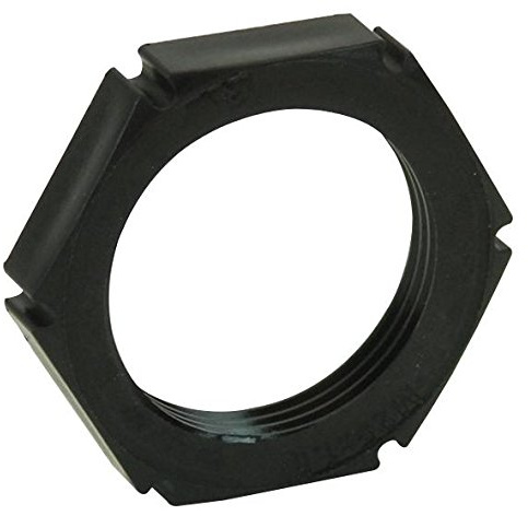 LOCKNUT, M25 Black Polyamide 10PK | Cable Management Gland LOCKNUTS Accessories, 10 X Qty - 10061783