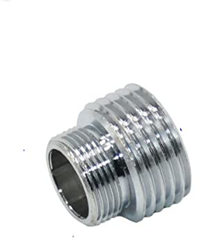 Silber 1/2 Auf M16 M18 M24 M28 Außengewinde Stecker Messing Wassersparer Wasserhahn Adapter für Badezimmer Küchenarmatur Armaturen-M16 x 1I2