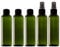 5 flaconi in plastica riciclata da 100ml con spray e tappi a vite; Bottiglie da viaggio ricaricabili vuote da 100 ml per articoli da toeletta, liquidi, cosmetici; Contenitori per bagagli a mano
