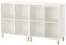 Ikea EKET Schrankkombination mit Beinen, 140x35x80 cm, weiß/holz