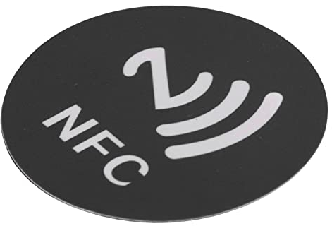 Sonew 20 Stück NFC Aufkleber, ID5200 Runde NFC Tags, NFC Tags, Selbstklebendes Etikett, Rund, 40 Mm Anti Interferenz Etikett, mit NFC Druck (Schwarz)