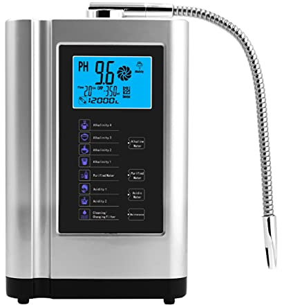 Máquina ionizadora de agua alcalina, generador de hidrógeno, purificador de sistema de filtro de agua para el hogar para agua alcalina ácida PH3.5-10.5