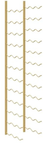 vidaXL Wand Weinregal für 36 Flaschen Wandregal Weinhalter Weinflaschenhalter Flaschenregal Weinständer Hängeregal Weinflaschenregal Golden Eisen