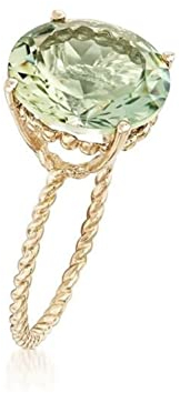 Bellitia Jewelry Anello Fidanzamento Donna in Argento 925 Placcato in Oro 18K, Anello Banda con Peridoto verde/Ametista viola/Tormalina rosa/Topazio blu Simulato per Anniversario Matrimonio Promessa