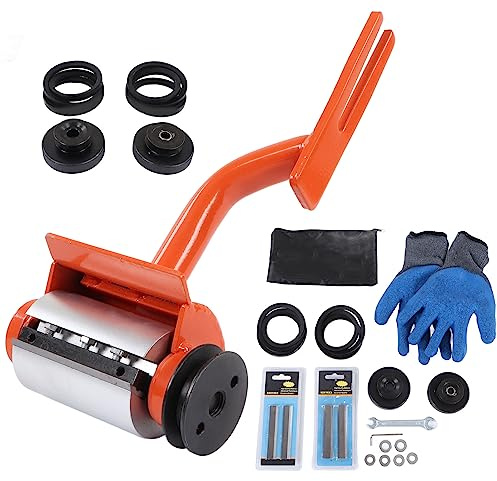 Fydun Log Peeler Debarker, Log Peeler Herramienta de Descortezado de Madera Multifuncional Accesorio de Motosierra con 6 Cuchillas Alargadas para