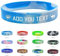 Coregiftr Personalizzati Silicone Braccialetto Semiperdo Bambini，Personalizzabili Nome e Numero di Telefono Gomma Bracciale Antismarrimento Bambini.