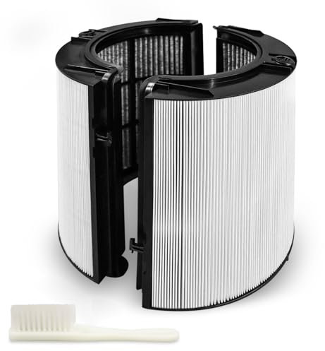 Replacement True Hepa Filter for Dyson TP04 TP06 TP07 TP09 TP10 HP04 HP06 HP07 HP09 PH01 PH02, 360° Combi 2 in 1 HEPA and Carbon Filter, H13 Grade True HEPA Carbon Replacement Filter (1 Pack White)
