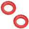 OTOTEC 2 Stücke Rot Mountain Road Rennrad Center Lock Adapter 9/12/15mm Mountain Road Bike Center Lock Disc Rotor Laufradsatz Nabe Disc Lock Abdeckung