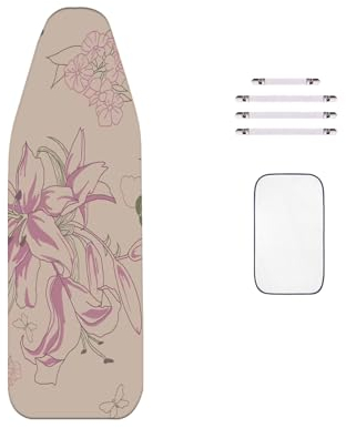 WTAIS Haute Qualité - Housse de Table à Repasser, Extra Large 150x60cm, épaissie (Convient Aux Tables à Repasser d'une Longueur de 130 à 145 cm Et d'une Largeur De 40 à 55 cm)