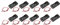sourcing map Battery Holder Box 2 x AAA, 2 Slots 5.91 Wire Lead for AAA-Batteries Holder Box Container, 10Pcs