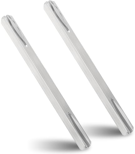 2 Stück Türgriff Spindelstange, Vierkantstift 8mm x 120mm, Verzinkter Stahl Ersatz Vierkantstift, Türbeschlag Vierkant Stift, Befestigungsstift Türgriff Stahl Spindelstange Massivstahl