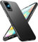 Vaki Handyhülle für Samsung Galaxy A71 4G Hülle mit Schutzfolie, Schutzhülle Galaxy A71 4G Bumper Stoßfest Case Rutschfester Textur Hard PC Rugged Hüllen Galaxy A71 4G Cover (Schwarz)