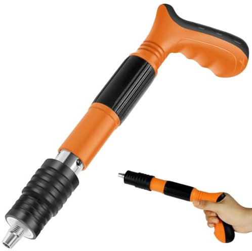 Tlarsun Herramienta manual de pistola de clavos de acero, herramienta de fijación de pared de uñas, herramienta eléctrica portátil para disparar en la pared, herramienta de fijación de uñas mini