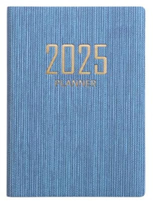 NAUXIU 2025 A7 Englischer Kalender Mini Agenda Book Portable Schedule Notebooks Pocket A7 Notebook Weekly E7Q8 Dai Planners Small