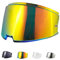 Helmvisier für FF906 Advant Flip Up Helmet,Motorradhelm Visier,Motorrad Windschutz Helm Objektiv Visier,Ersatz Helmvisier Helm Zubehör (Chrom Rot)