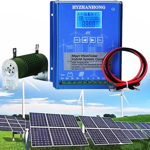 HYZHANHONG MPPT Wind Solar Hybrid Ladung Controller Wind 5000W & Solar 5000W 12/24 V/48 V Automatischer Hybridcontroller mit Dump -Last,220v