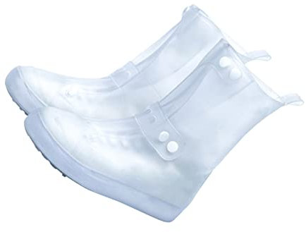 BESPORTBLE Regenfeste Überschuhe 919 High Tube Nicht Stabil Bequem Für Herren Und Damen Weiß Größe XL