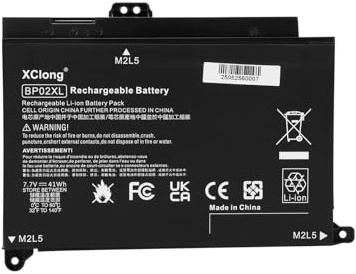 XClong BP02XL HSTNN-LB7H Laptop Batterie pour HP Pavilion 15-AU000 15-AW000 15T-AW000 15-AU063CL 15-AU091NR 15-AU010WM 15-AU123CL 15-AW068NR 849909-850 849569-421 849909-855 849569-542 HSTNN-UB7B