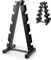 wowspeed Dumbbell Rack 5-Tier, Heavy Duty Steel Weights Storage Stand, Dumbbell Tree Stand, A-Frame Portable Design Weight Storage Organizer, Compact & Space Saving Dumb-bell Holder for Home Gym