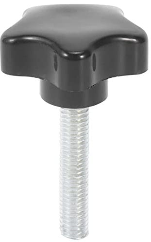 Fuhjythy M8 x 40mm Screws Star Head Wing Screw Clamp knob Handle Black